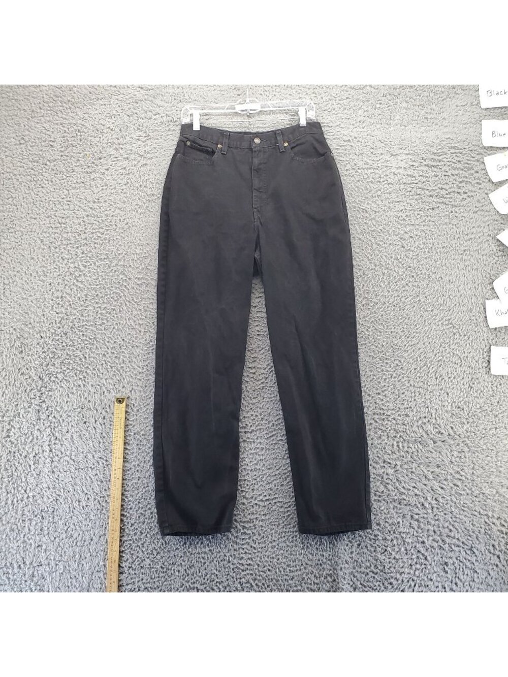 Newport News Jeans Womens Size 12 Black Straight Leg Cotton Classic Fit Durable
